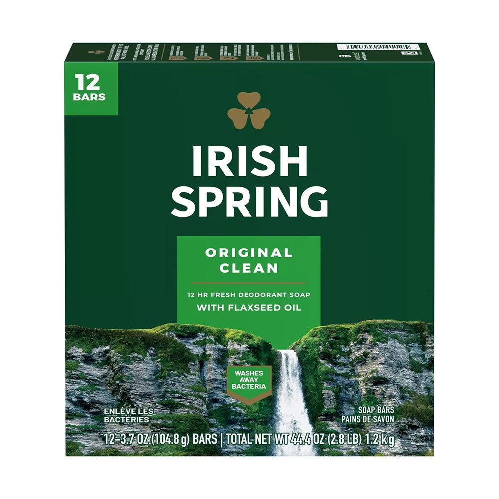 Irish Spring Original Clean Deodorant Soap Bar, 3.7 Oz